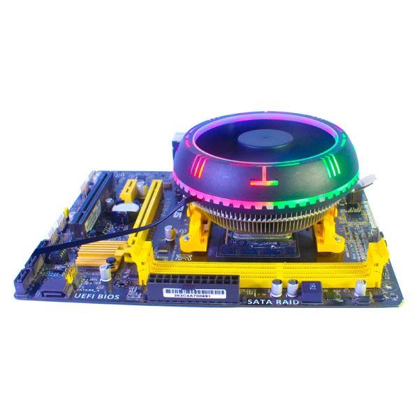 CPU LED di raffreddamento CPU Rifrestenamento Freve di raffreddamento CPU PC PC Radiatore della ventola da 120 mm per LGA 775 1150 1151 1155 1156 1366 x79 x99 AMD AM3