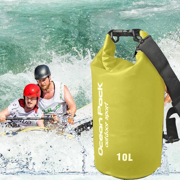 Açık PVC Su geçirmez çantalar Yüzme Kayak Rafting Boating Nehri Trekking Paketi Rafting Su Sporları Depolama Çantaları