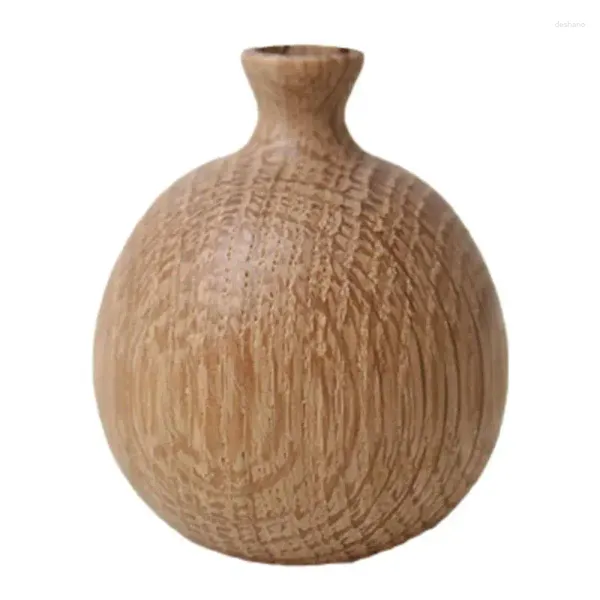 Vasen Mini Holzvase weiße Eiche Natural Home Ständer Ornament Anzeige tragbar und Hochzeitsregal