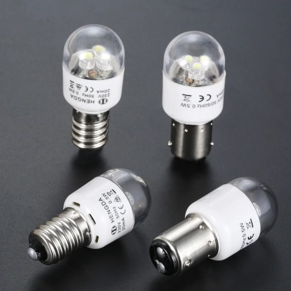 1pcs ba15d E14 Sewing LED Bulb Haushalte-Nähmaschinen-Teile für Sänger Juki Pfaff Janome AC 190-250V 0,5 W 47-63Hz