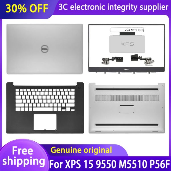 Casos capa de laptop nova para Dell XPS 15 9550 M5510 P56F Tampa traseira LCD/Palmrest/Hinges/Bottom Case/Touchpad Acessórios para laptop