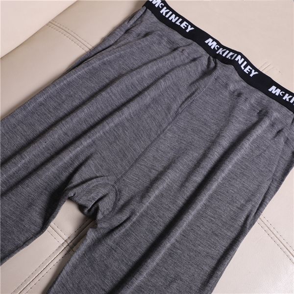 Mens 100% Merino Wool Base Camada de fundo Térmica calça térmica Térmica Roupa térmica longa Johns Everyday Bottom Pants Tamanho do euro