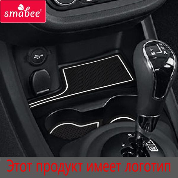 SMABEE PARA LADA Vesta 2015 2016 2017 2018 2019 Anti-Slip Slot Slot Copo da porta da porta da porta da porta de borracha Acessórios para carros 6pcs