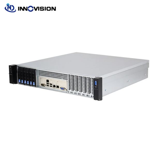 Towers Ultra Short 2U 430mm Depth Rack Server Case com Bays SSD de 6x2,5 polegadas Suporte Eatx 12*13 