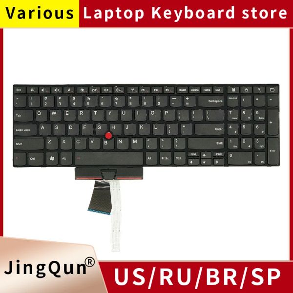 Teclados novos teclados de laptop russo dos EUA para Lenovo ThinkPad IBM E520 E520S E525 0A62075 04W0872