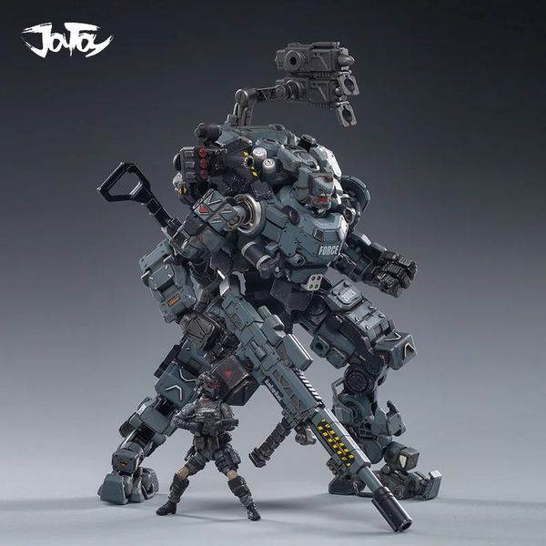 Укрепление Joytoy Steel Bone Armor Grey Mechanical Collection Figure Модель готового продукта 1/25 240326