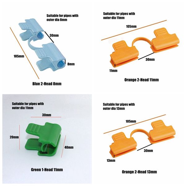 10pcs/Los Rohrklemme Treibhausfilm Film Rahmen Gemüse Fruchtabdeckung Insektennetz Sonnenschutz Net Reparing Clamp Clip Home Garden Werkzeuge