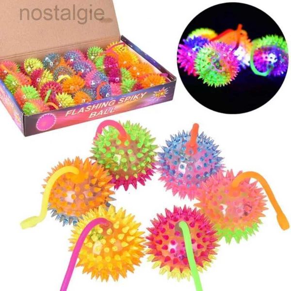 LED Toys voadores Kids Light Up Ball Toy Led Light Up Plashing Soft Fickly Flys Flysicity Toys Fun Toys Squeeze Toys Anti Stress 240410