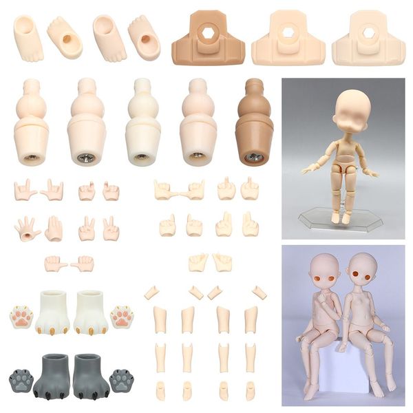 1pc 11 cm de boneca peças do corpo YMY Body para boneca BJD para obitsu11 GSC Hand OB11 1/12BJD Body Body Body Movável Doll Toy Toy Hand Group