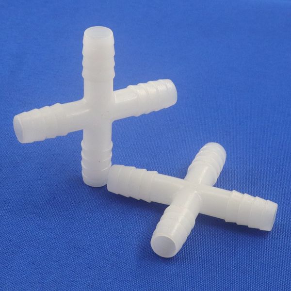All'ingrosso 10pcs da 10 mm in plastica con i connettori a croce spoppata per acquari splitteri per tubo di aria per tubo di morbido connettore del tubo morbido