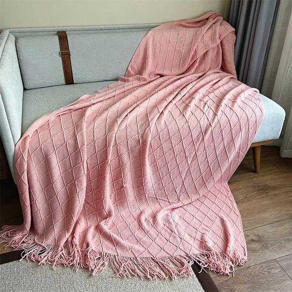 Coperte coperte a quadri coperta morbida decorativa per divano letto per la pelle concifondi a corto di pisterolette per piumino coperte coperte