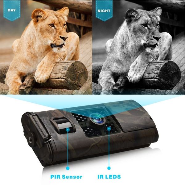 Trail -Jagdkameras Wild Surveillance Tracking Camera HC700 4G 3G MMS SMS SMTP FTP 16 MP 1080p Infrarot Wildlife Phototraps