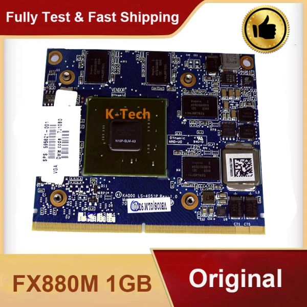 Kartlar Quadro FX880M FX 880M GDDR3 1GB HP 8540W 8540P Dizüstü Bilgisayar% 100 Test