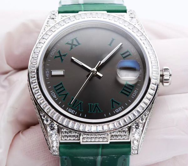 2024 Sapphire Mirror Männer Watch High-End Watch New Full Star Watch 40mm 904L Material 2836 Automatische mechanische Bewegung Top natürliche Weiße Stein Frauen Waith Box WaitH Box