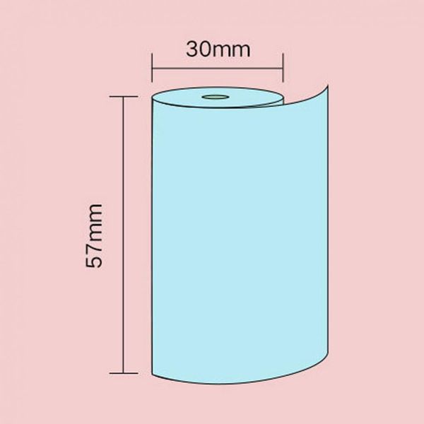 3 Rollen Selbstklebende Beschriftungen Aufkleber Foto Thermaldruckpapier für Peripage Thermaldrucker