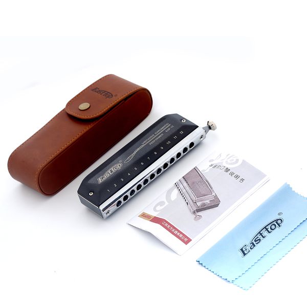 Easttop Chromatic Harmonica 12 отверстия 48 ТОНА РУТА Орган Гарф Инструмент