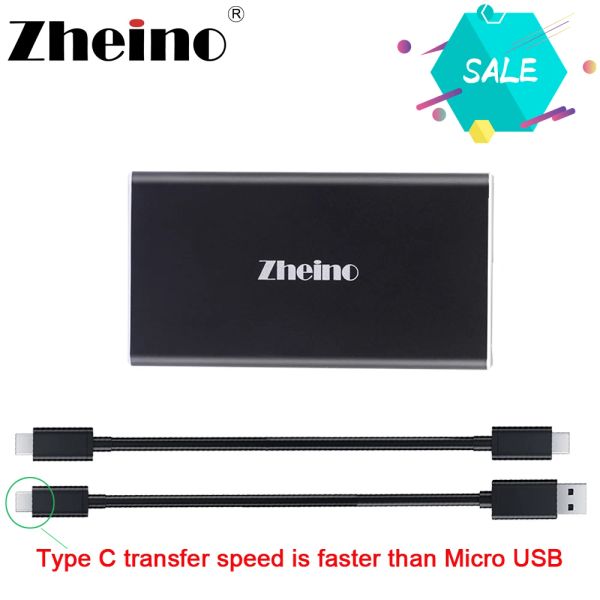 Antriebe Zheino externe Festplatte SSD Typ C USB 3.1 120 GB 240 GB 500 GB 128 GB 512 GB externe Speicher -Tragbare SSD -Festplatte für Laptop
