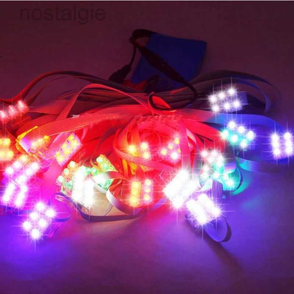 Giocattolo rave a led fai da te aquilone a led 120pcs piranha lampada aquilone a capo linea notturno kite volante vlieger giocattoli divertenti flusso batteria cERF 240410