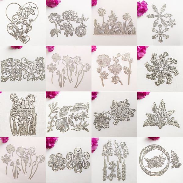 29 Blumen und Blätter Serie Metall Schneiden stirbt für Scrapbooking und Kartenherstellung Papierhandwerk Album Dekorative Prägeschnitte Die Stempel