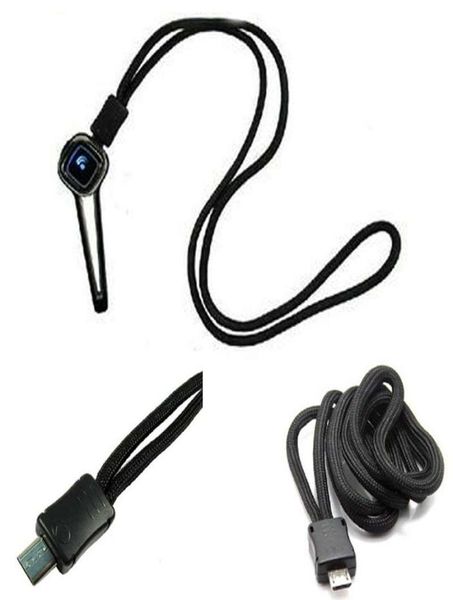 Micro USB Ganyard per Plantronics D975 Pro M1100 Afferido di supporto da 40 cm a tutta lunghezza con jack micro USB come Jabra Samsung Bluetooth H6244351