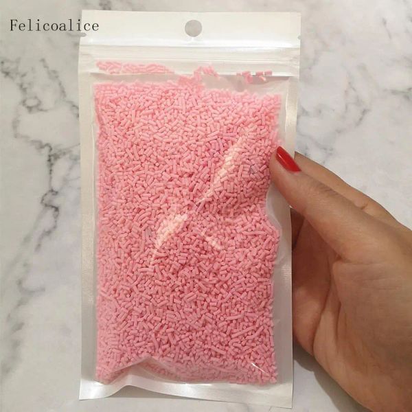 100g 3 ~ 5mm Polymer quente argila macio aspers coloridas para artesanato plástico klei minúsculas partículas de lama fofas