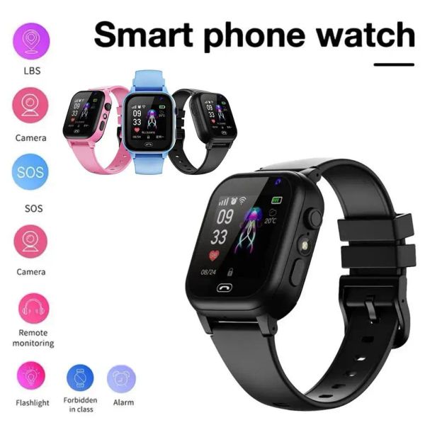 Смотреть детский смартфон Смотрение S30 Сделайте фото водонепроницаемые подарки для детей 4G Smart Watch 4G Smart Watch