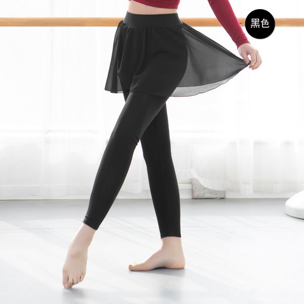 Pantaloni da yoga femminile praticano vestiti adulti neri classici di danza classica in costume pantaloni pantaloni da donna pieghe per palestra