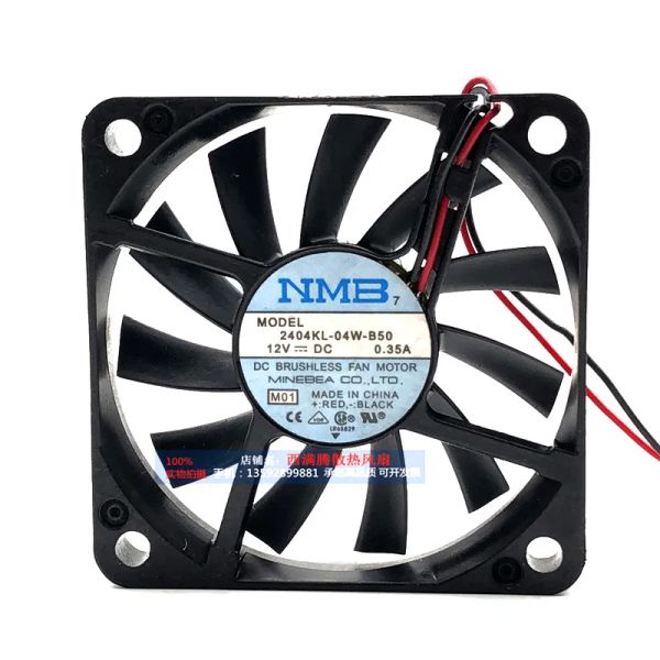 Resfriamento novo NMBMAT original 2404KL04WB50/B59 12V 0,35A 6010 6cm Fan ultrafino