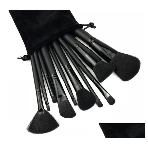 Ben spazzole per trucco 11pcs/set mc pennello MC set crema basi di potenza strumento cosmetico di bellezza con sacca per la consegna caduta