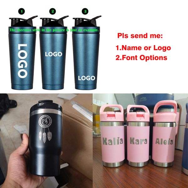 Isolierte Wasserflasche Personalisierte Weihnachtsgeschenk Custom Logo Geburtstagsgeschenke Wein Becher Bier Tassen Thermosflasche Flasche