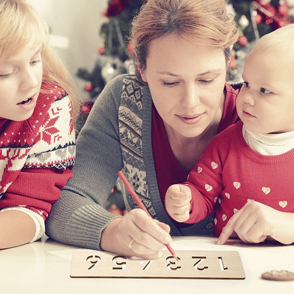 Montessori Educational Wooden Toy Kids Aprendendo cedo Carta de ortografia