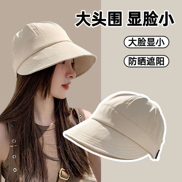 Protetor solar para mulheres 2024 Nova língua de pato de verão Sun Show Face Beisebol Pequeno Fisher Fisherman Hat