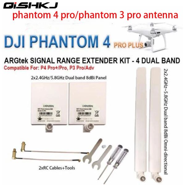 Acessórios para DJI Phantom 4 Pro Antenna Kit 2.4g 5.8g Kit Extender Range para Phantom 4 Pro+, 4 Pro/Adv, 3 Pro/Adv Inspire 2 Drone