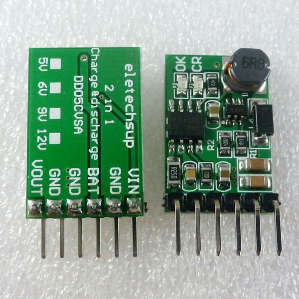 3,7V caricabatterie da 4,2 V da 4,2 V e AMP 5V 6V 9V 12V MODULO DI SCARPEGGIO PER 18650 BATTERE LITITIO DIY UPS UPS MOBILE POTENZA