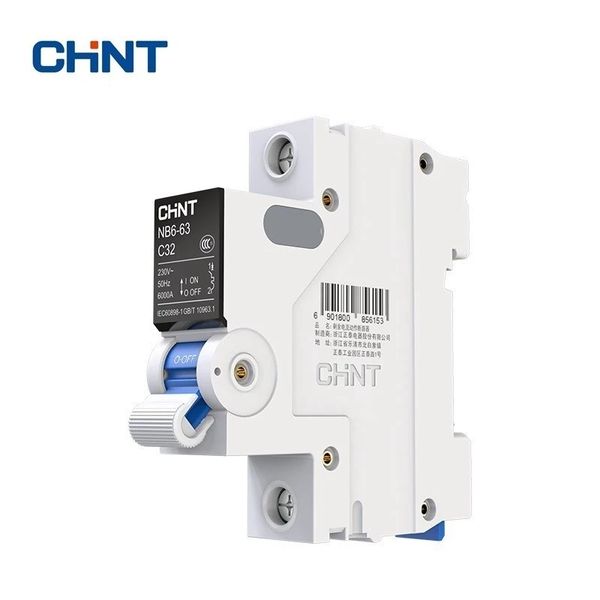 CHNT Chint NB6-63 DZ30 DZ40 EPN DPN TPN 1p 2p 3p 4p AC 230/400V ROCB Circuit Breaker Din Rail Mounting Miniatur Air Switch