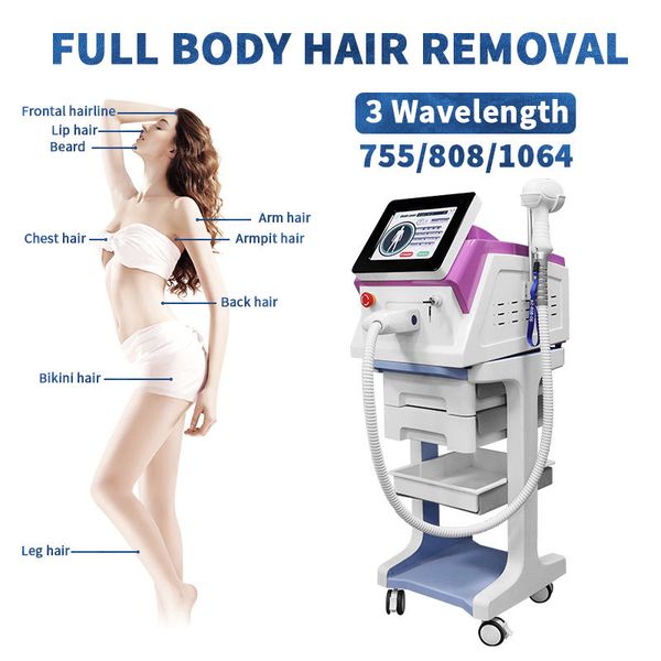 Портативное женское обеспечение косметического оборудования IPL Professional Dapemer Laser Permanent Diode Laser Hair Machine