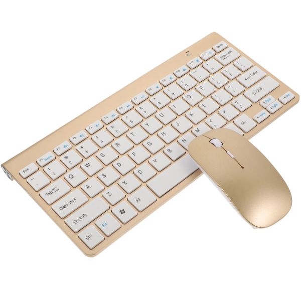 Combos wireless teclado mouse conjunto compacto silencioso Mini Mini 24 GHz MUTE MUTE MUTE