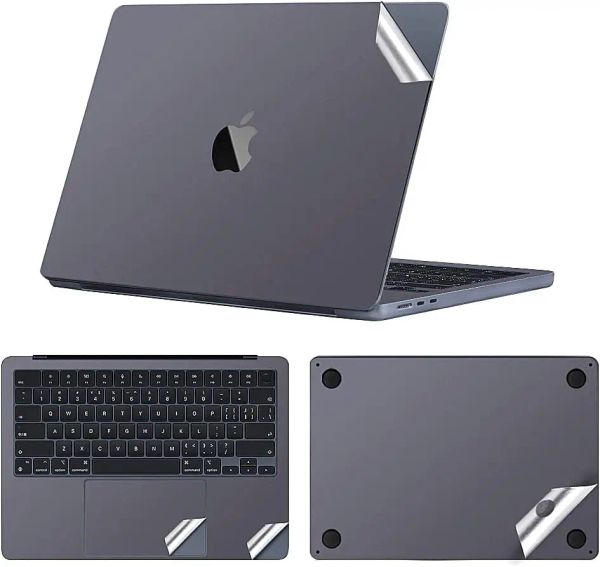 Skins 3in1 Laptop -Abdeckung Hautaufkleber Abziehbilder Schutzpalmenruhe Touchpad Film für MacBook Air 2022 13,6 