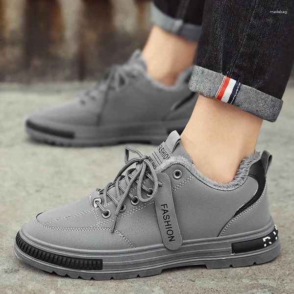 Scarpe casual Heren Schoenen 2024 Inverno Pelughi maschi di moda semplice e versatile Piattaforma anti-slip maschile maschile