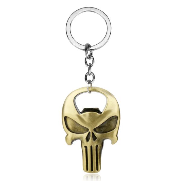 Apri di birra Skull Apri di portachiavi Ornamenti pratici Ornamenti a pendente Apri in lega di zinco Gifts Gold Silver Kitchen Tools Accessori