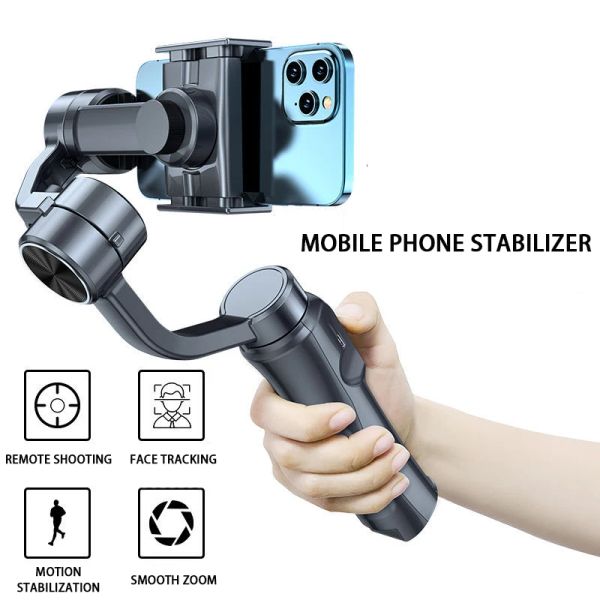 Gimbals Vlog Camera Shooting 3 Asse Gimbal Handhell Smartphone Stabilizer Cell Phone per il telefono con fotocamera Action Record