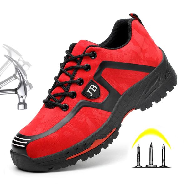 Stiefel Männliche Sicherheitsschuhe Arbeit Sneaker unzerstörbarer Arbeitssicherheit Stiefel Antisbe -Antipunktionen Männer Stahl Zehenschuhe Safety Schuhe