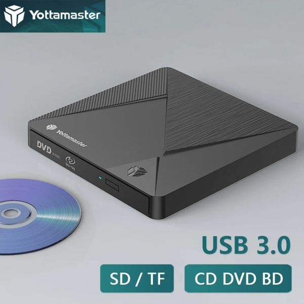 Fälle Yottamaster externe Datenträger Recorder Reader Burner Tably Player Schublade optisches Antriebs -Disc -Gehäuse für 5 
