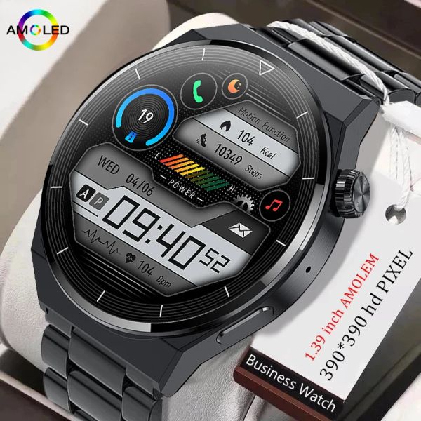 Uhren Lige neue NFC Smart Watch Men 390*390 Bildschirm Zeigen Sie immer die Zeit Bluetooth Call Local Music Men Smartwatch für Huawei Xiaomi an.