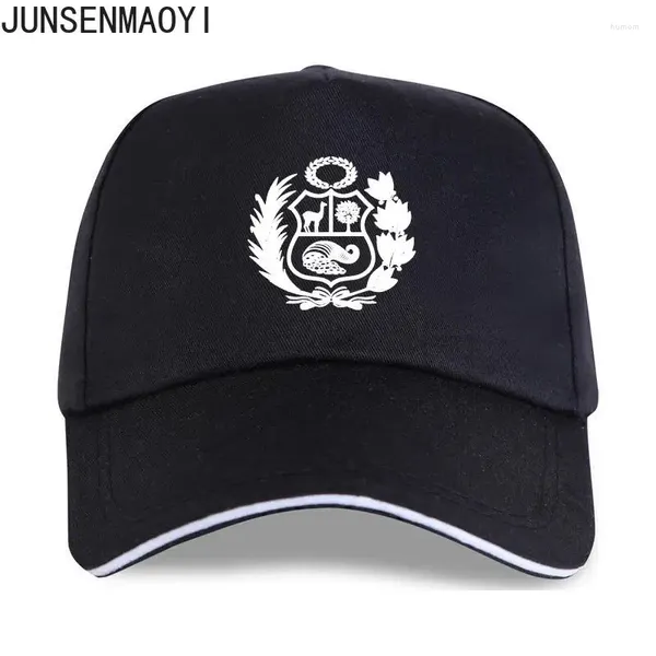 Ball Caps Men Women Baseball Cap Peru peru Coat of Arms White Slimt Tops Unisex Fashion Snapback Trucker Hip Hop Cappelli