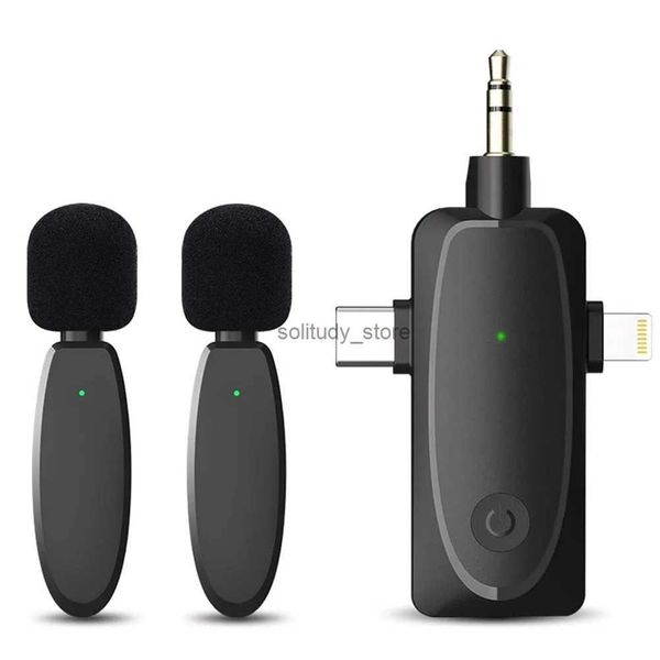 Microfones adequados para iPhone Android PC Mini Câmera Câmera Micro em tempo real Monitoramento e redução de ruído Microfoneq