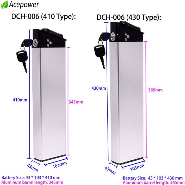 Batteria per bici elettrica pieghevole 48V 10AH 12AH 13.6AH 17AH 36V 7.5AH 10AH DCH-003 DCH-006 DCH-009 DCH011 DCH-014 DCH-015 batterie