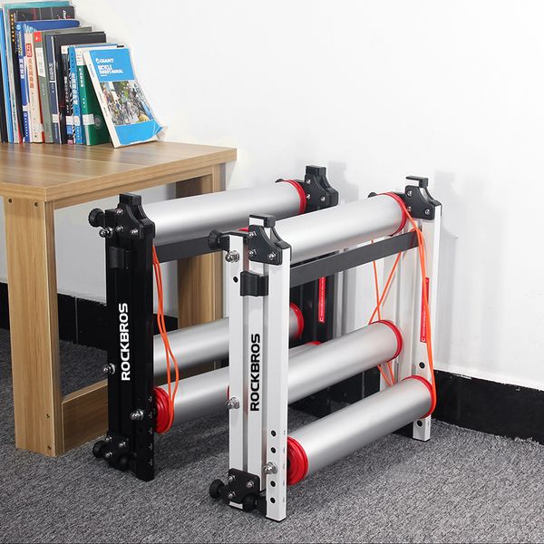 Rockbros Bike Roller Trainer Stand Bicycle Training Bike Training im Innen der Stille Klapptrainer Aluminium -Legierung für MTB Road Bike