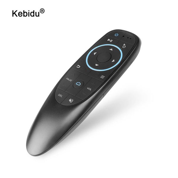 Caixa Kebidu G10BTS sem fio mouse Bluetooth 5.0 Controle remoto 17Key Smart Air Mouse Giroscópio incorporado para Android TV Box Phone