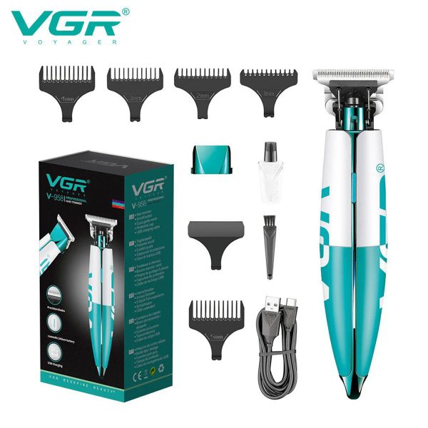 CLIPPERS VGR CABELO CLIPPER Recarregável Aparador de cabelo Máquina de corte de cabelo sem fio EDGERS CUNCER CUNCER CLIPPER PORTÁLO POR MEN V958